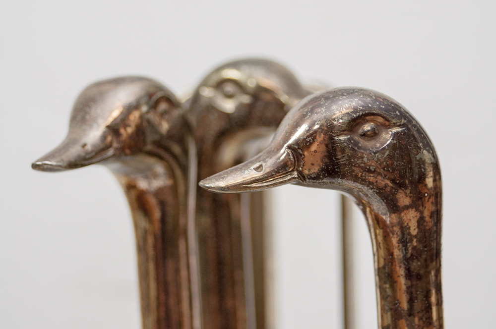 Duck Head Fireplace Tools