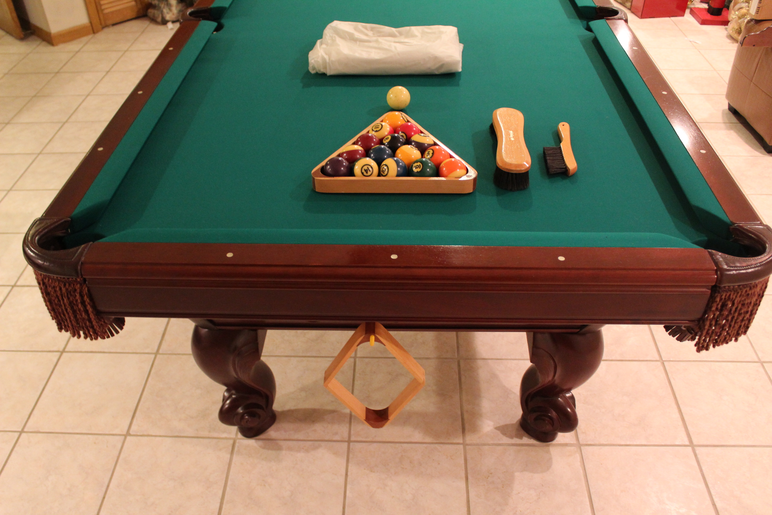Brunswick Manchester Mahogany Pool Table