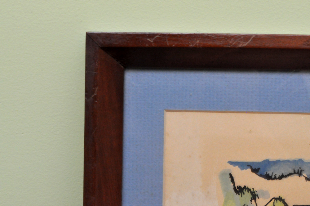 Framed Original Watercolors by Thomas Meek Jr.