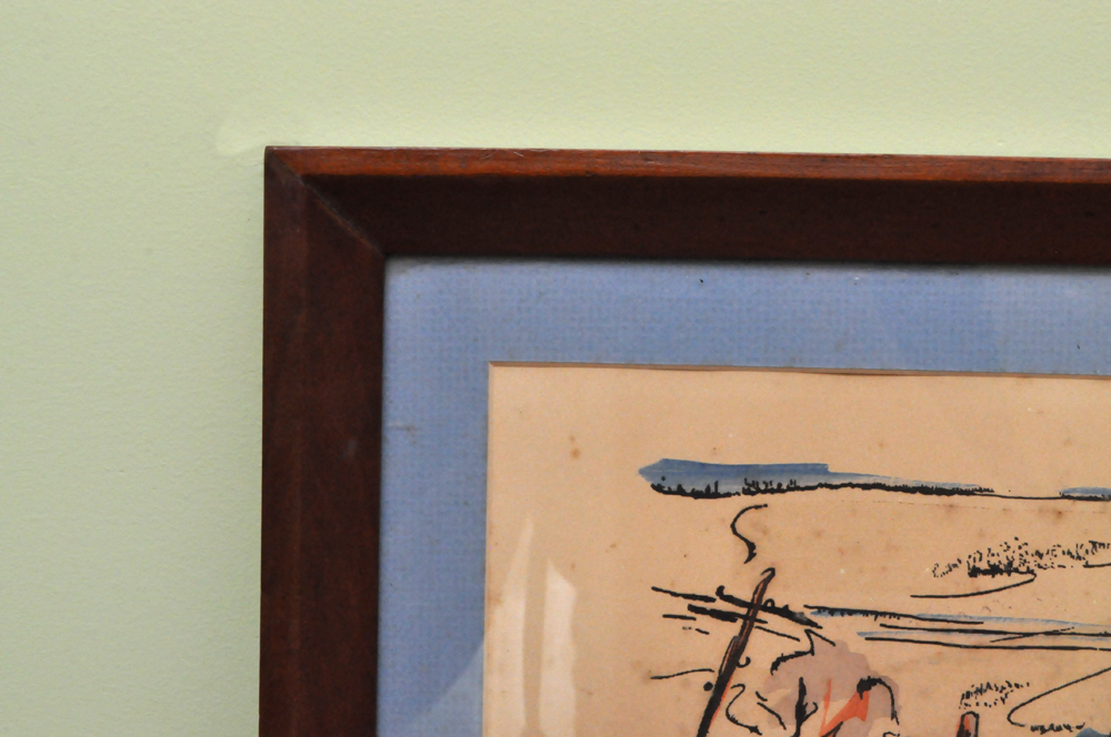 Framed Original Watercolors by Thomas Meek Jr.