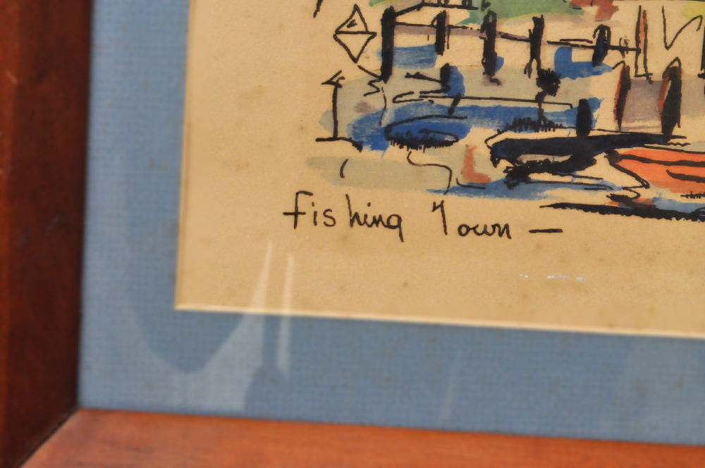 Framed Original Watercolors by Thomas Meek Jr.