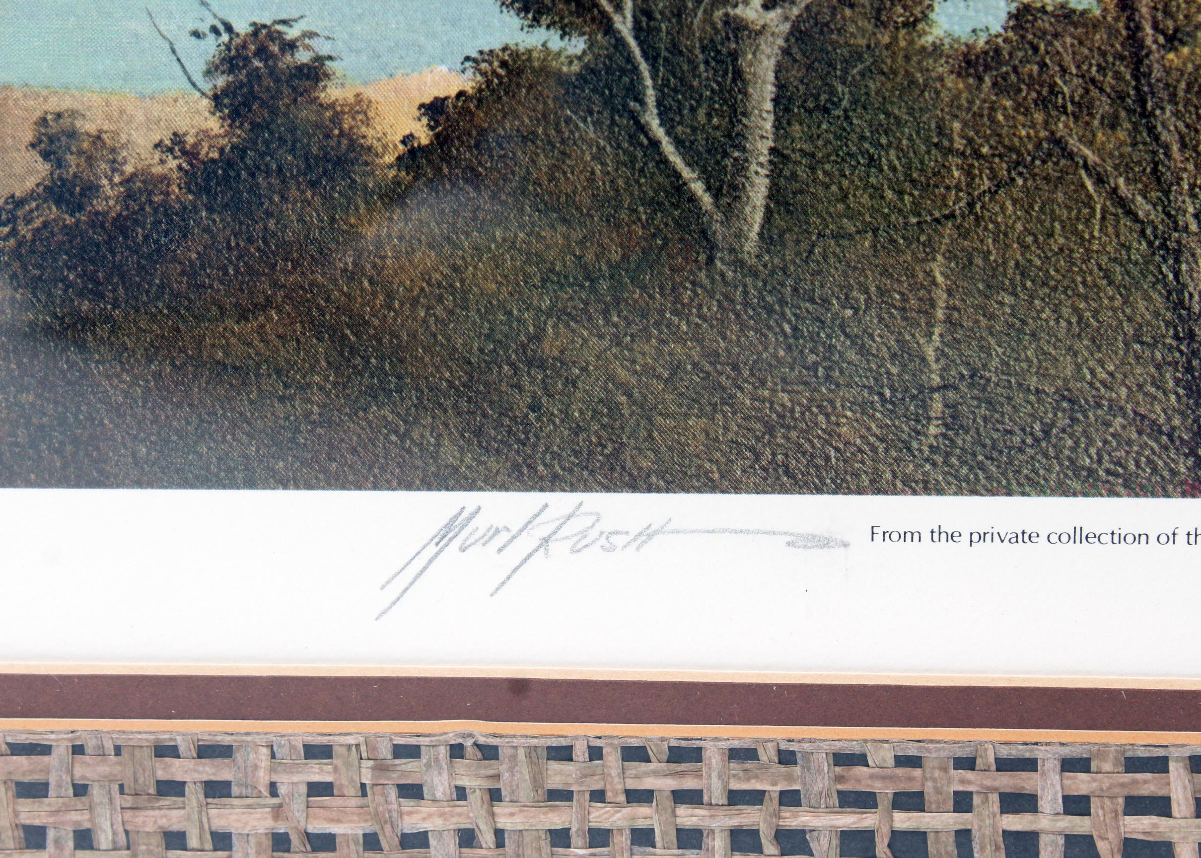 Signed Murl Rush Vision of a Queen Cincinnati Offset Lithograph