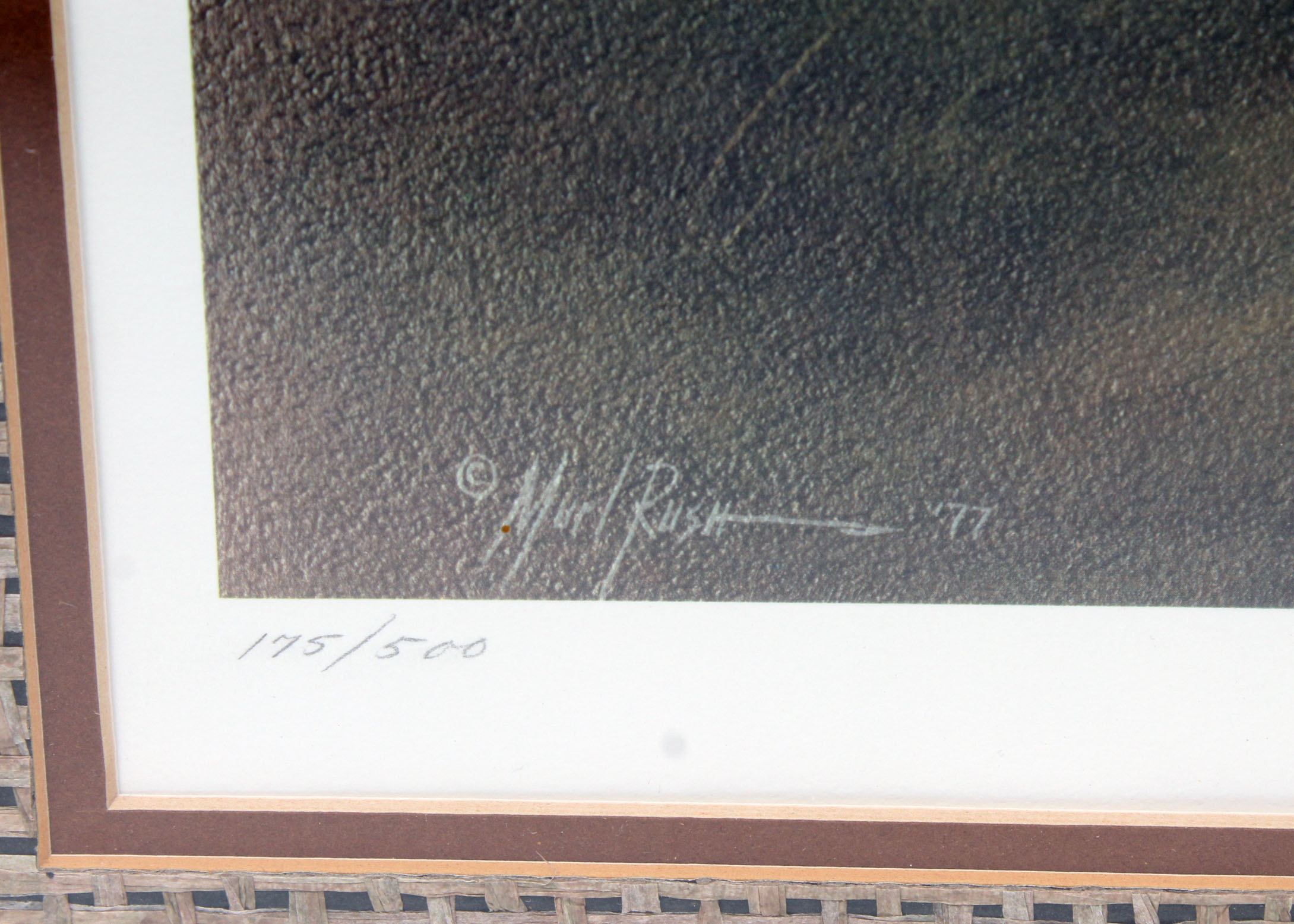 Signed Murl Rush Vision of a Queen Cincinnati Offset Lithograph