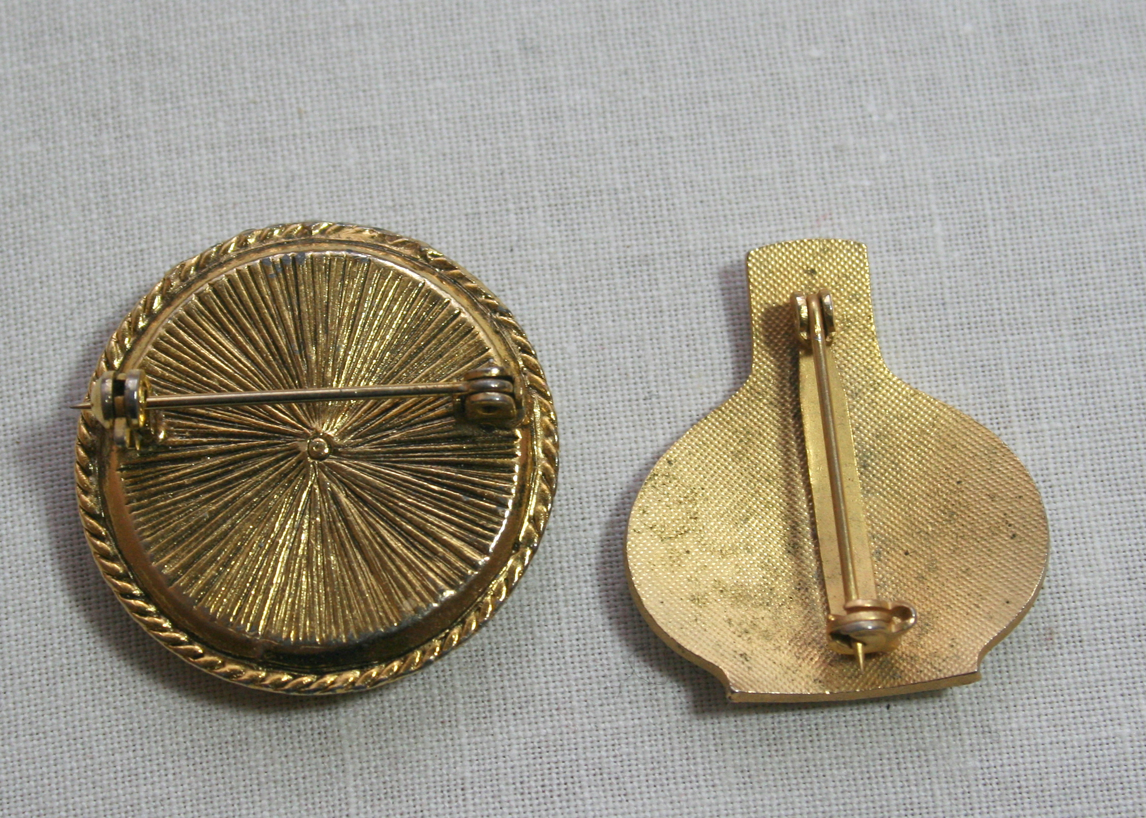 Gold Tone and Cloisonne Costume Jewelry