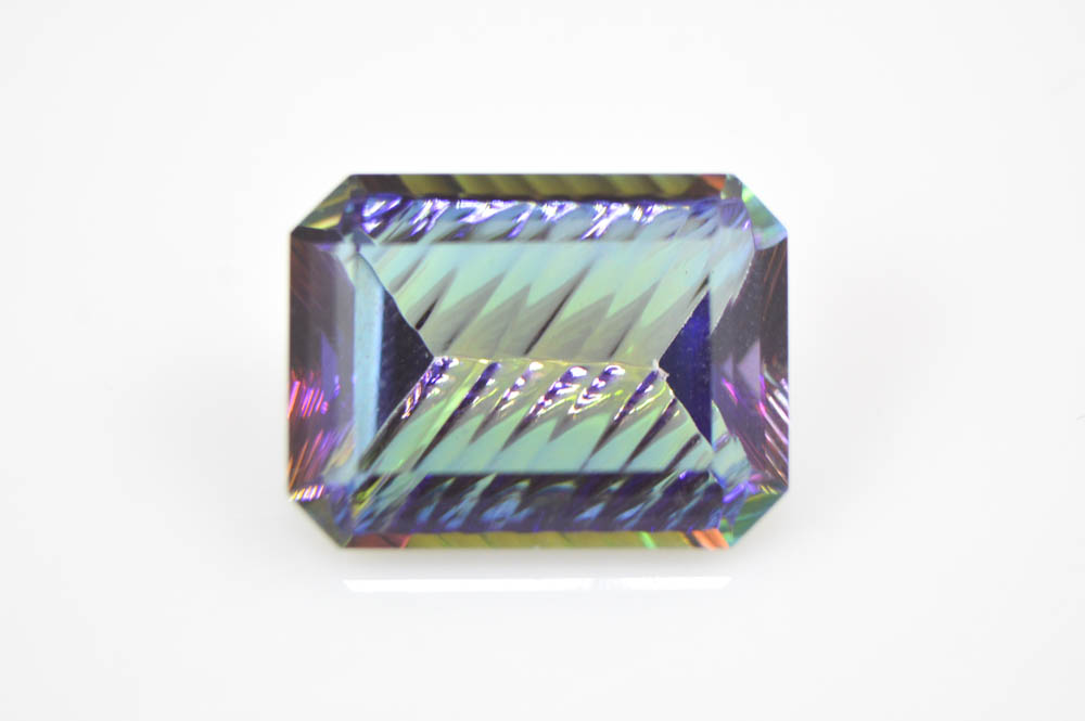 12.45 CT Loose Emerald Fancy Cut Mystic Topaz