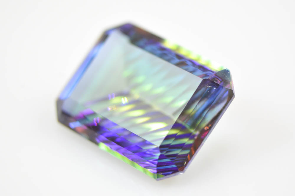 12.45 CT Loose Emerald Fancy Cut Mystic Topaz
