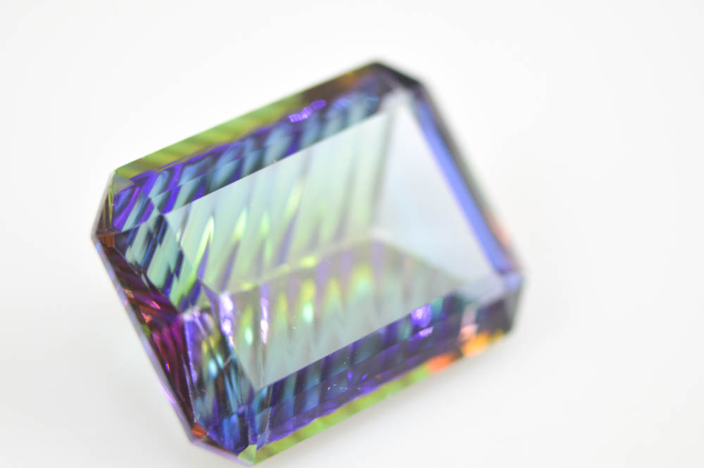 12.45 CT Loose Emerald Fancy Cut Mystic Topaz