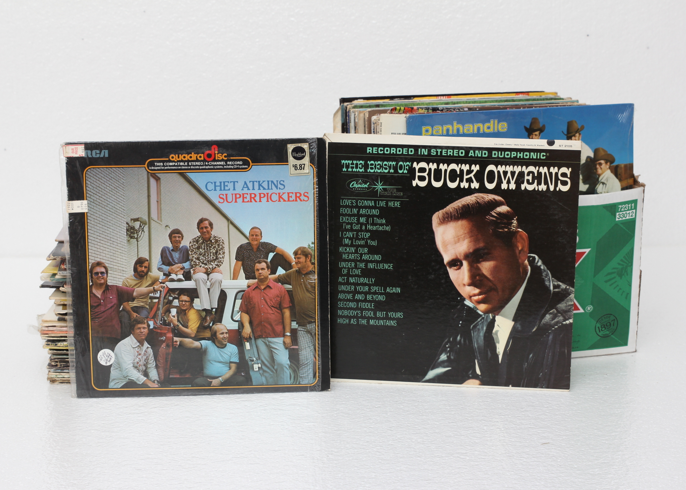 Collection of Classic Country Vinyl Records