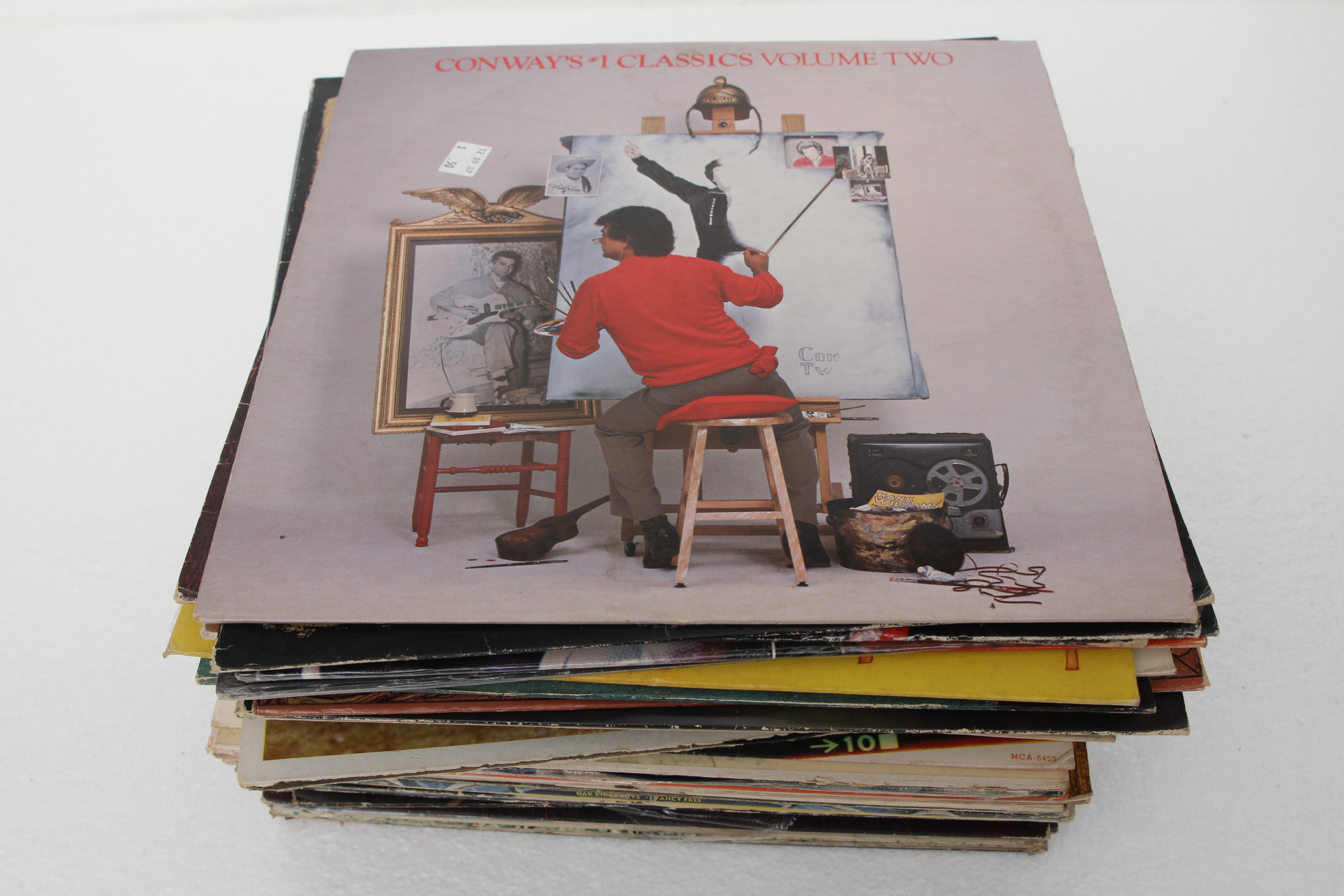 Collection of Classic Country Vinyl Records