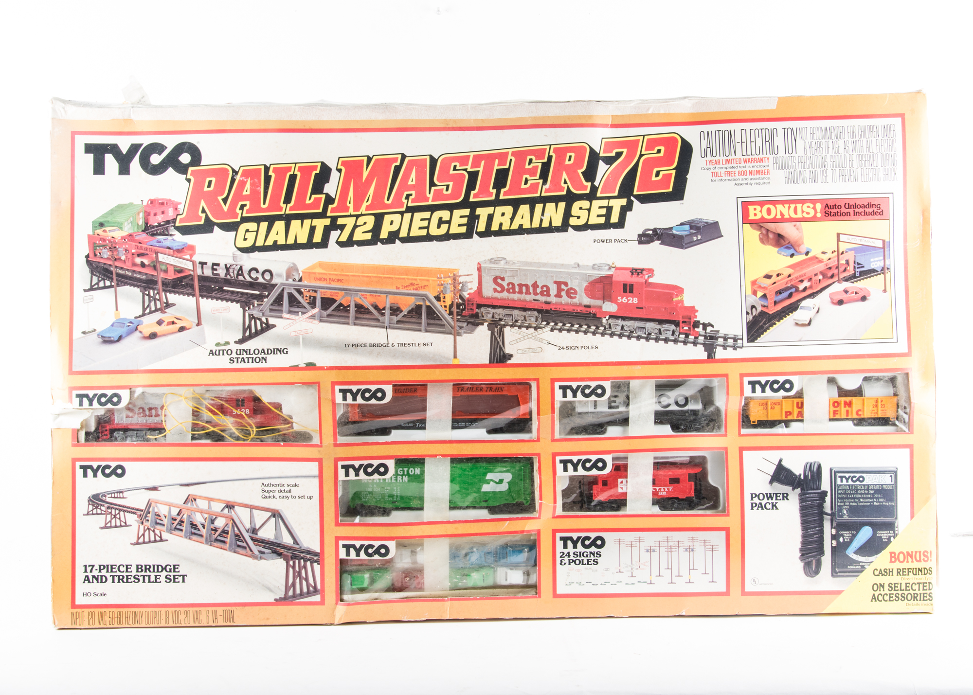 Vintage Tyco Rail Master Train Set