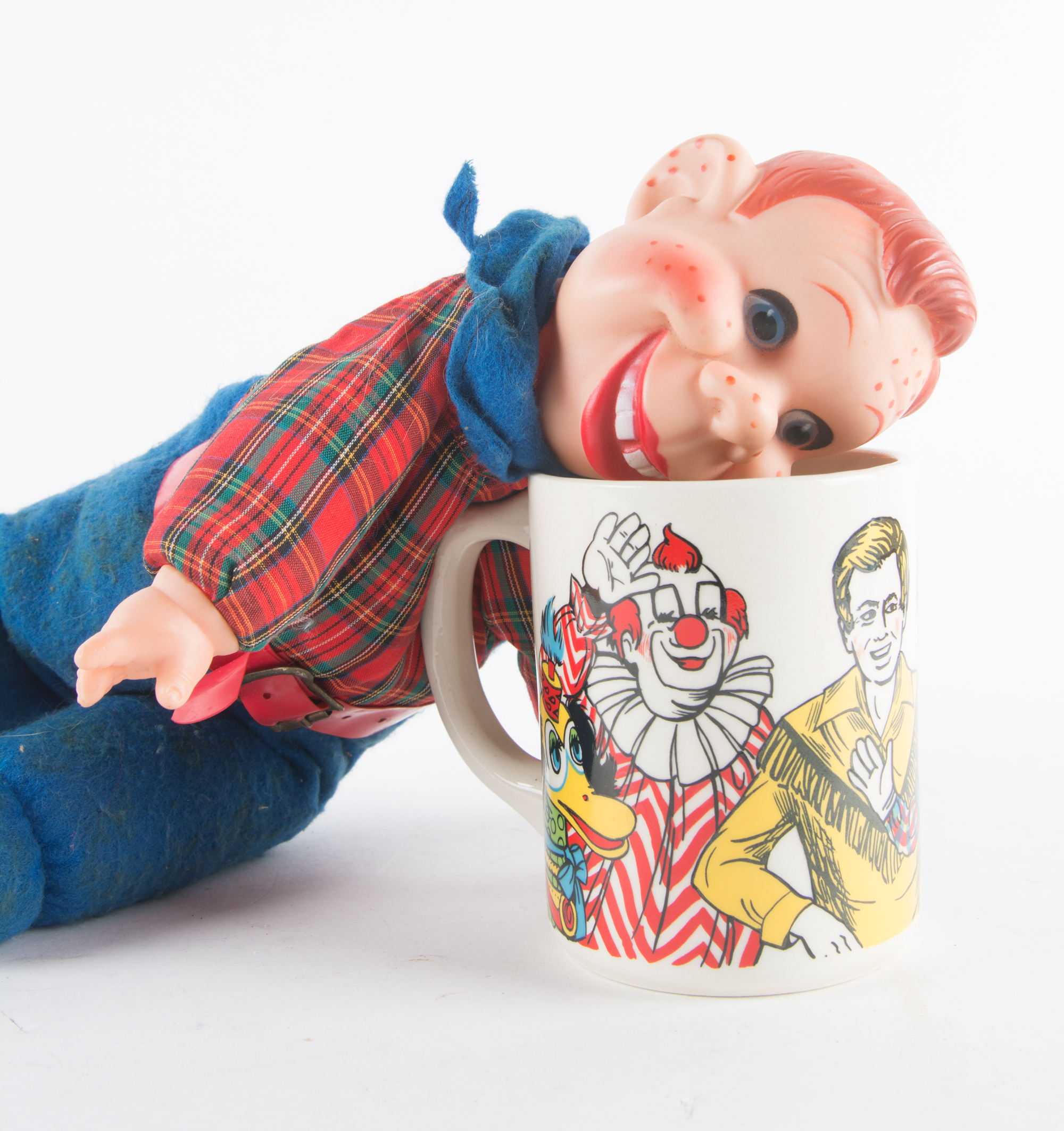 Howdy Doody Doll and Coffee Cup