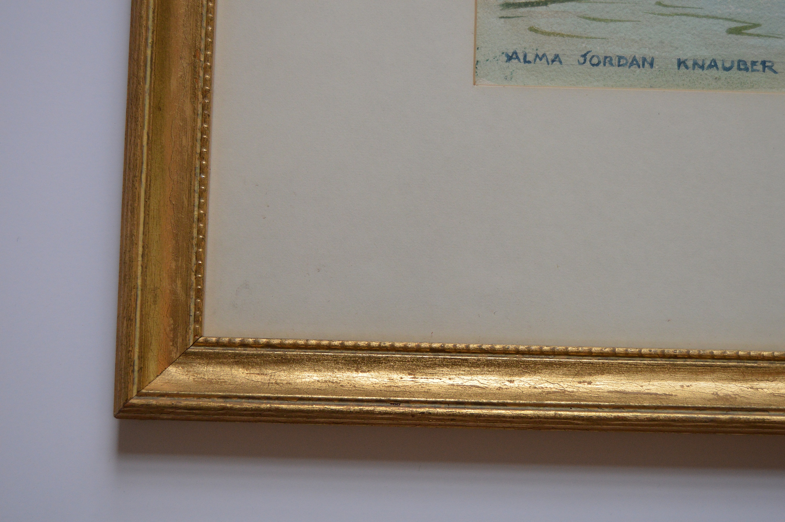 Original Signed Watercolor Landscape by Alma Knauber