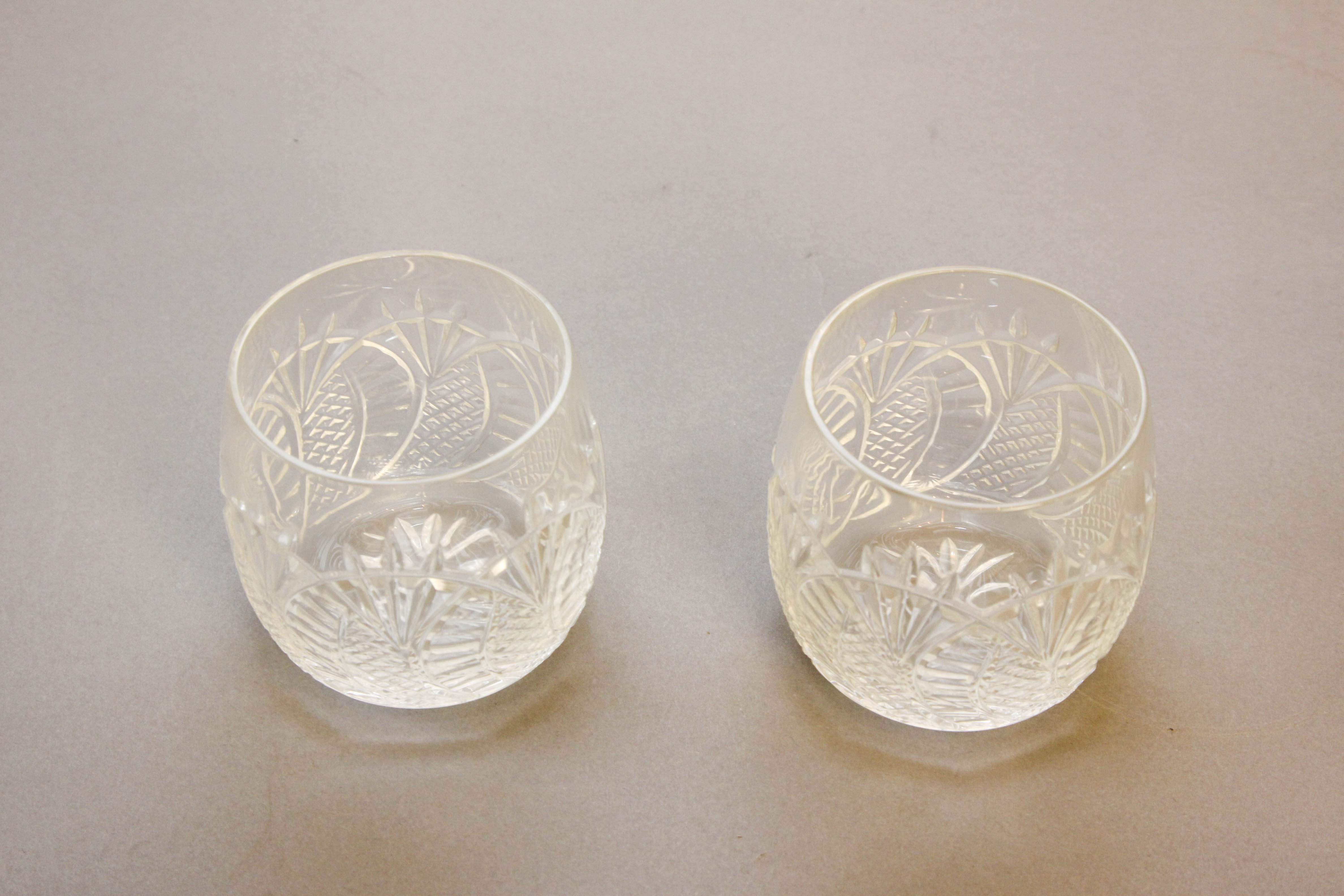Pair of Waterford Drink Goblets Seahorse Pattern