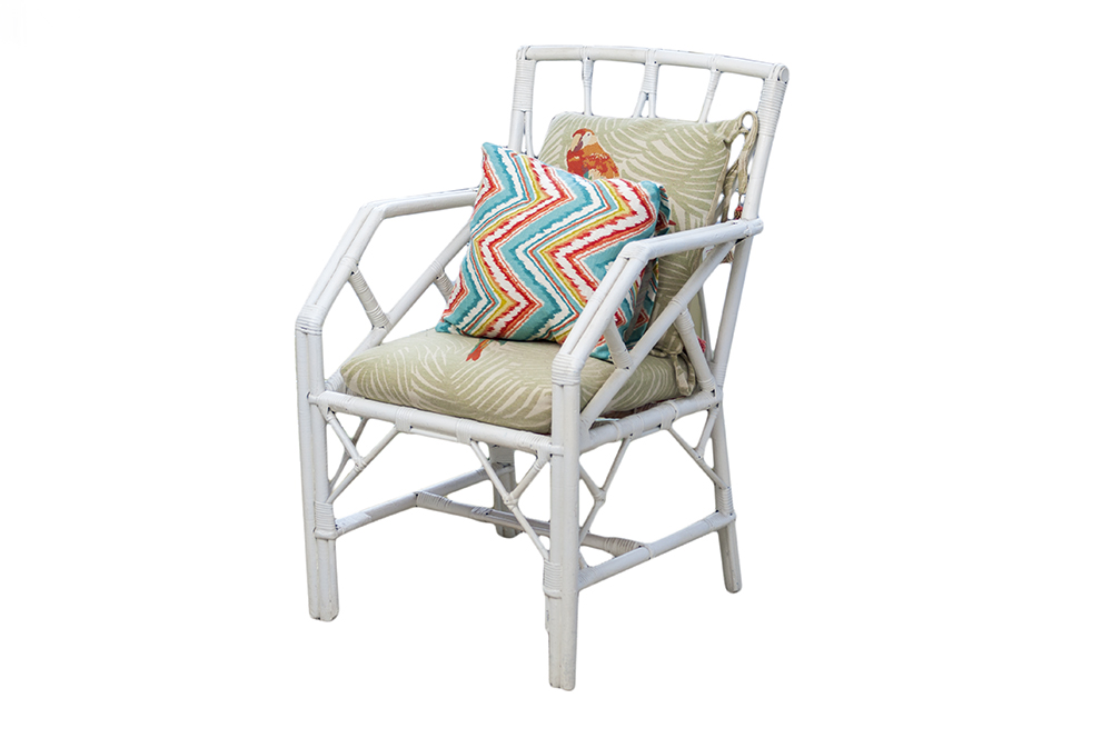 Vintage Rattan Desk and Chair