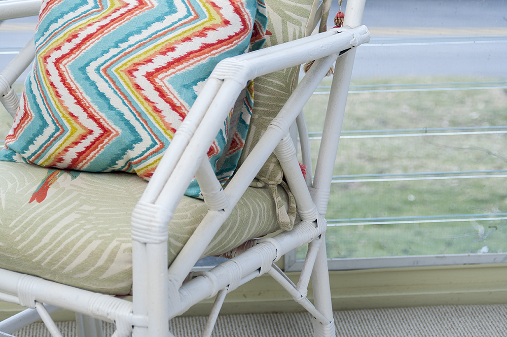Vintage Rattan Desk and Chair