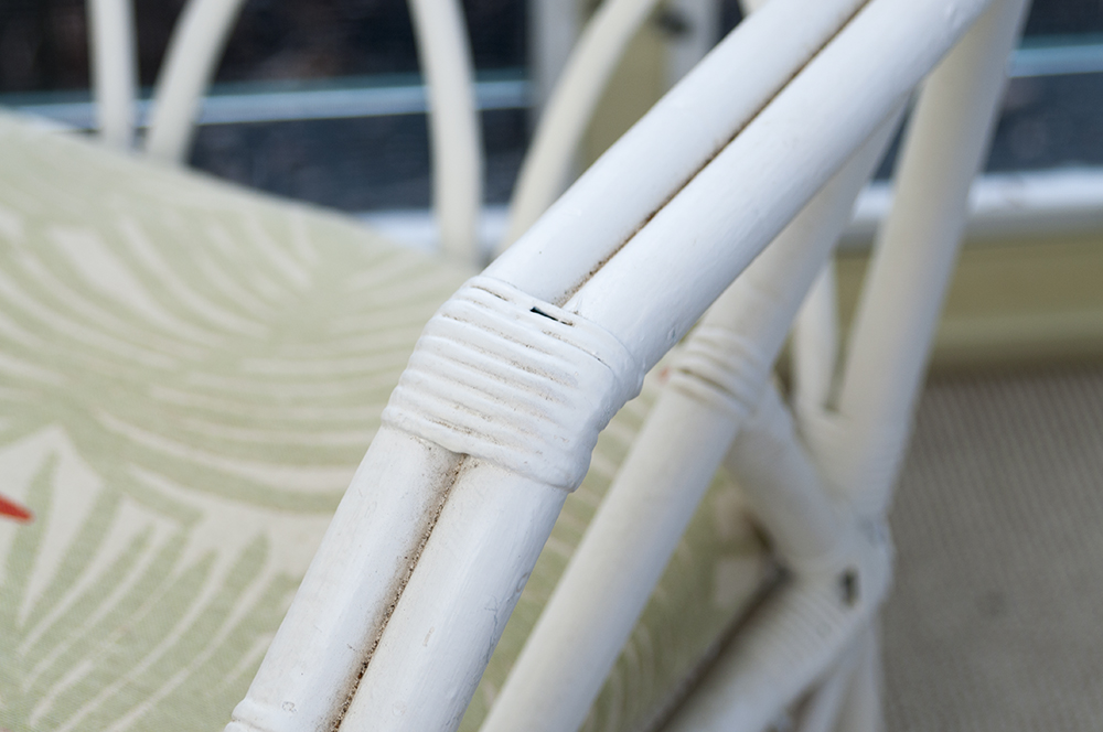 Vintage Rattan Desk and Chair
