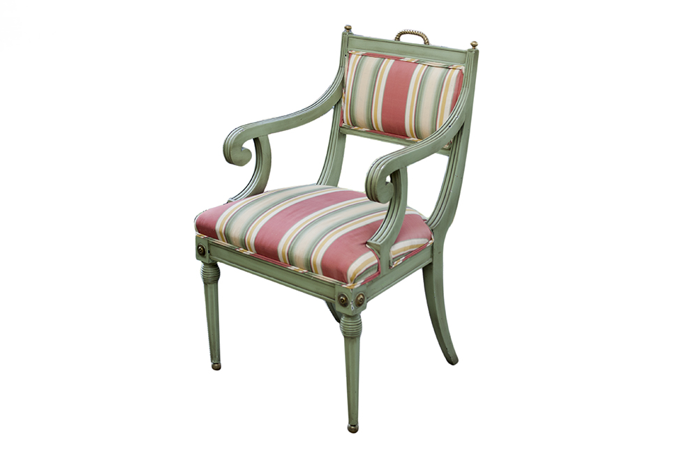 Regency Style Painted Armchair