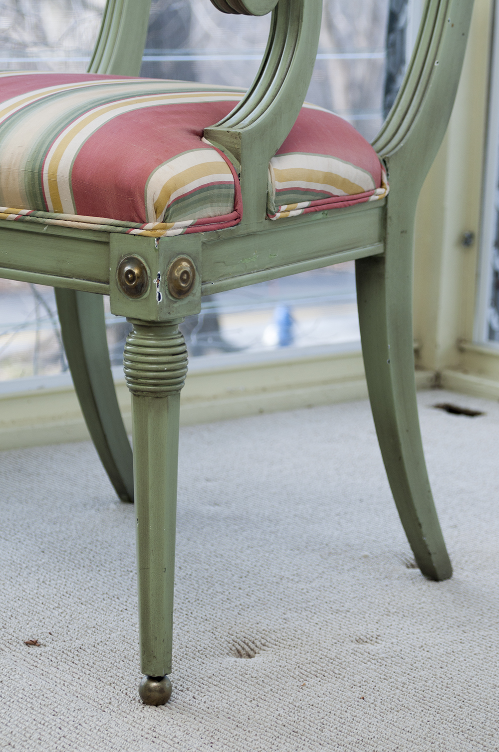 Regency Style Painted Armchair