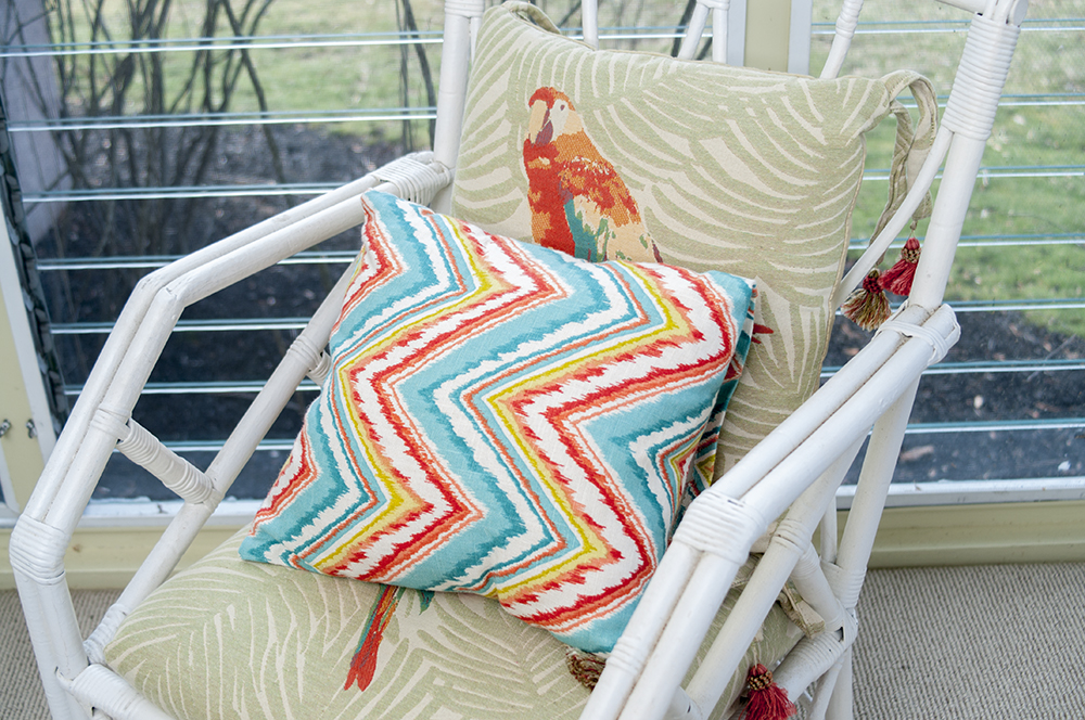 Vintage Rattan Desk and Chair