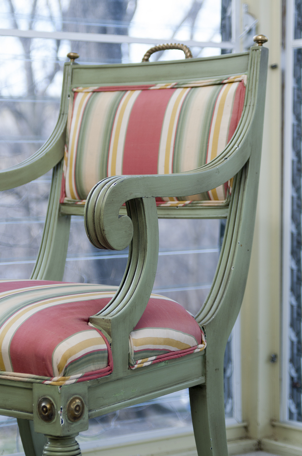 Regency Style Painted Armchair