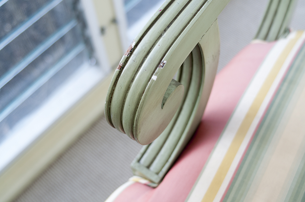 Regency Style Painted Armchair