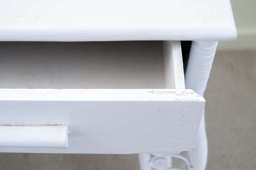 Vintage Rattan Desk and Chair