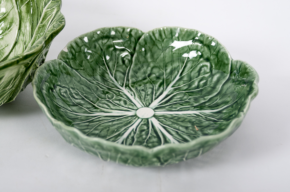Collection of Lettuce Leaf Serving Pieces