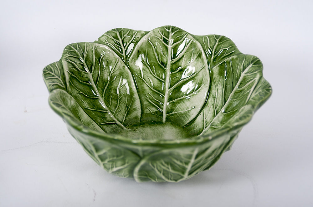 Collection of Lettuce Leaf Serving Pieces