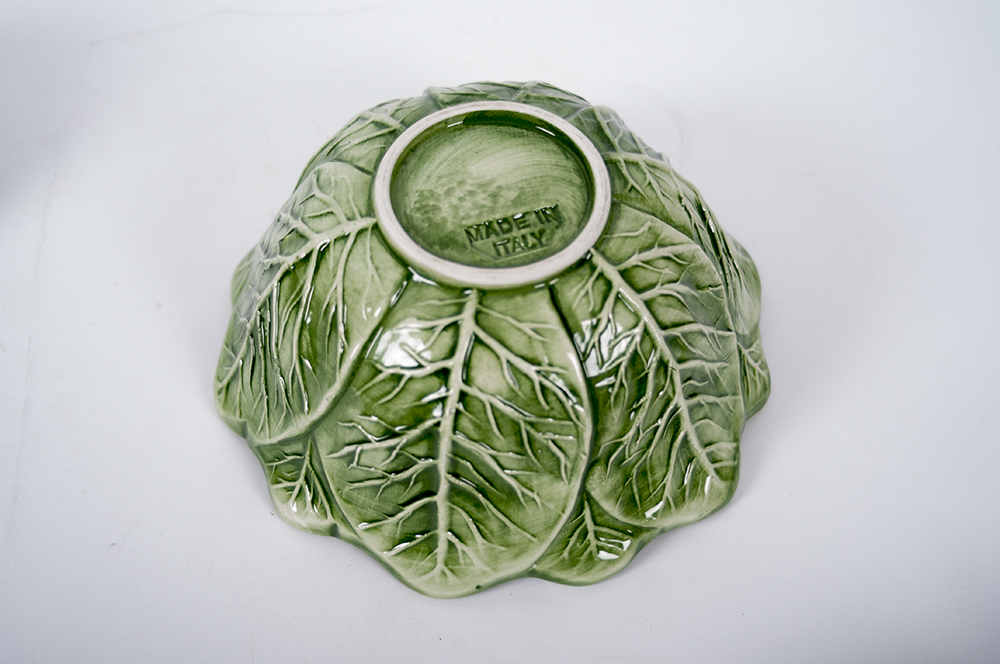 Collection of Lettuce Leaf Serving Pieces