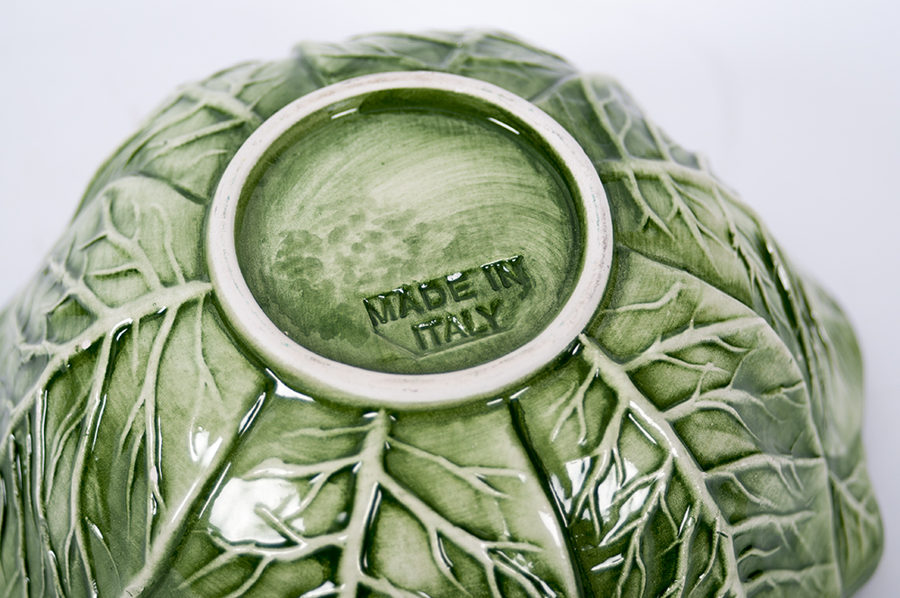 Collection of Lettuce Leaf Serving Pieces