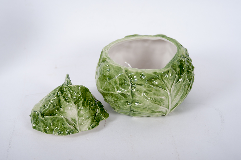 Collection of Lettuce Leaf Serving Pieces