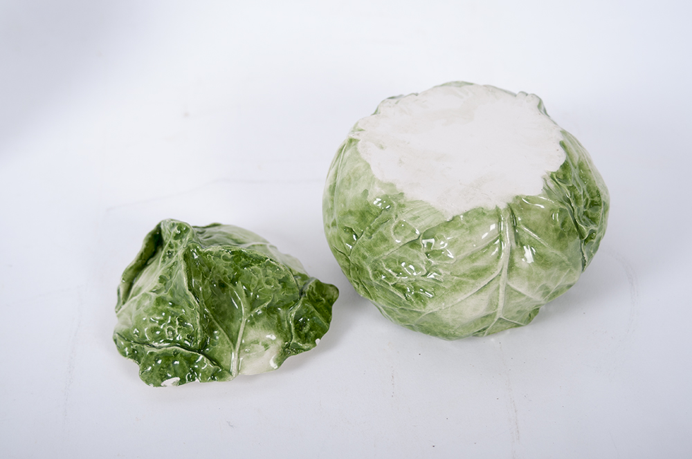 Collection of Lettuce Leaf Serving Pieces
