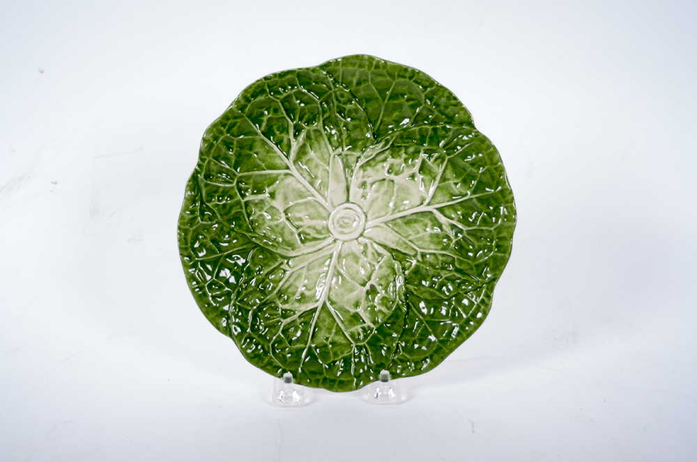 Collection of Lettuce Leaf Serving Pieces