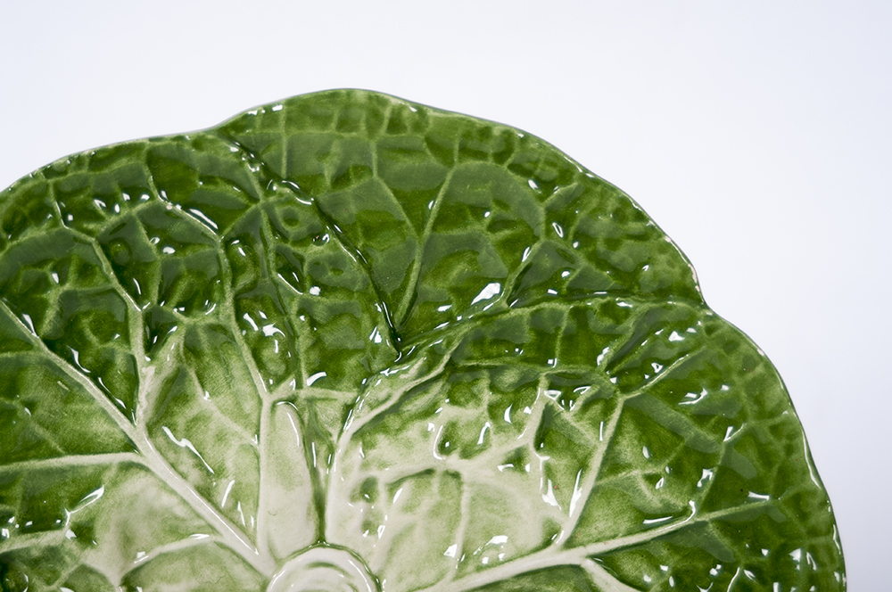 Collection of Lettuce Leaf Serving Pieces