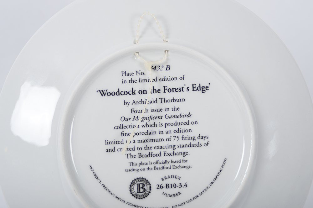 Set of Bradford Exchange "Our Magnificent Game Birds"  Art Plates