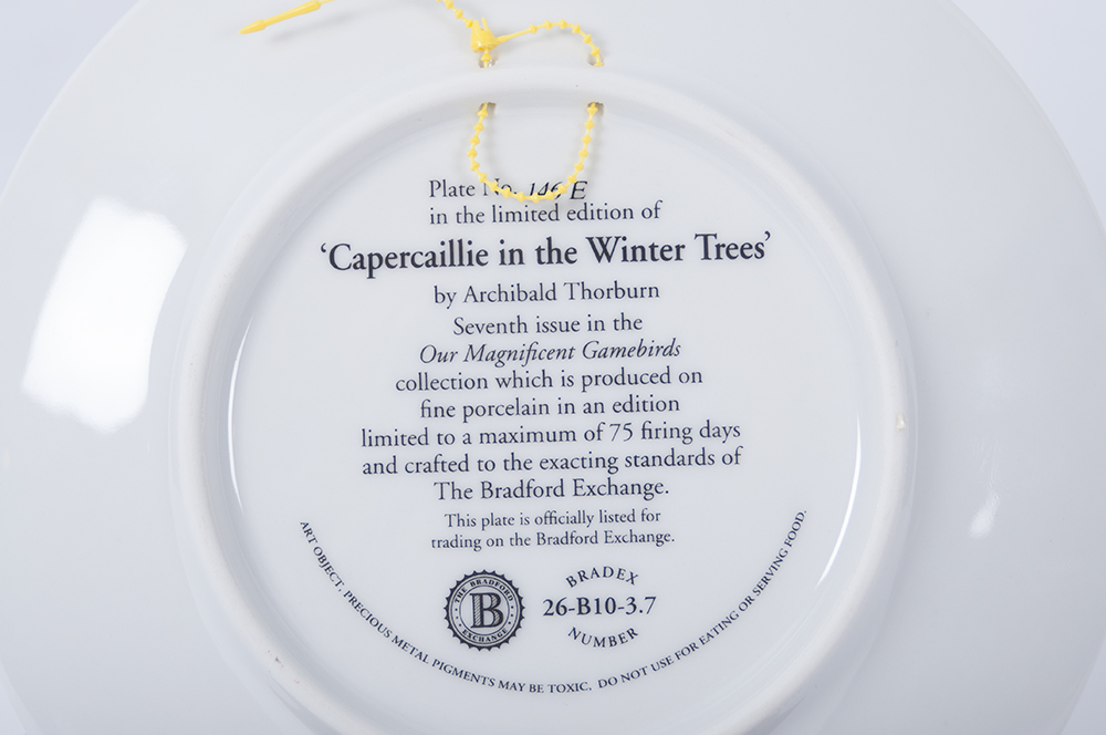 Set of Bradford Exchange "Our Magnificent Game Birds"  Art Plates