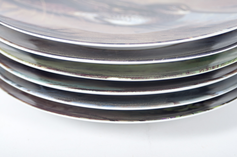 Set of Bradford Exchange "Our Magnificent Game Birds"  Art Plates