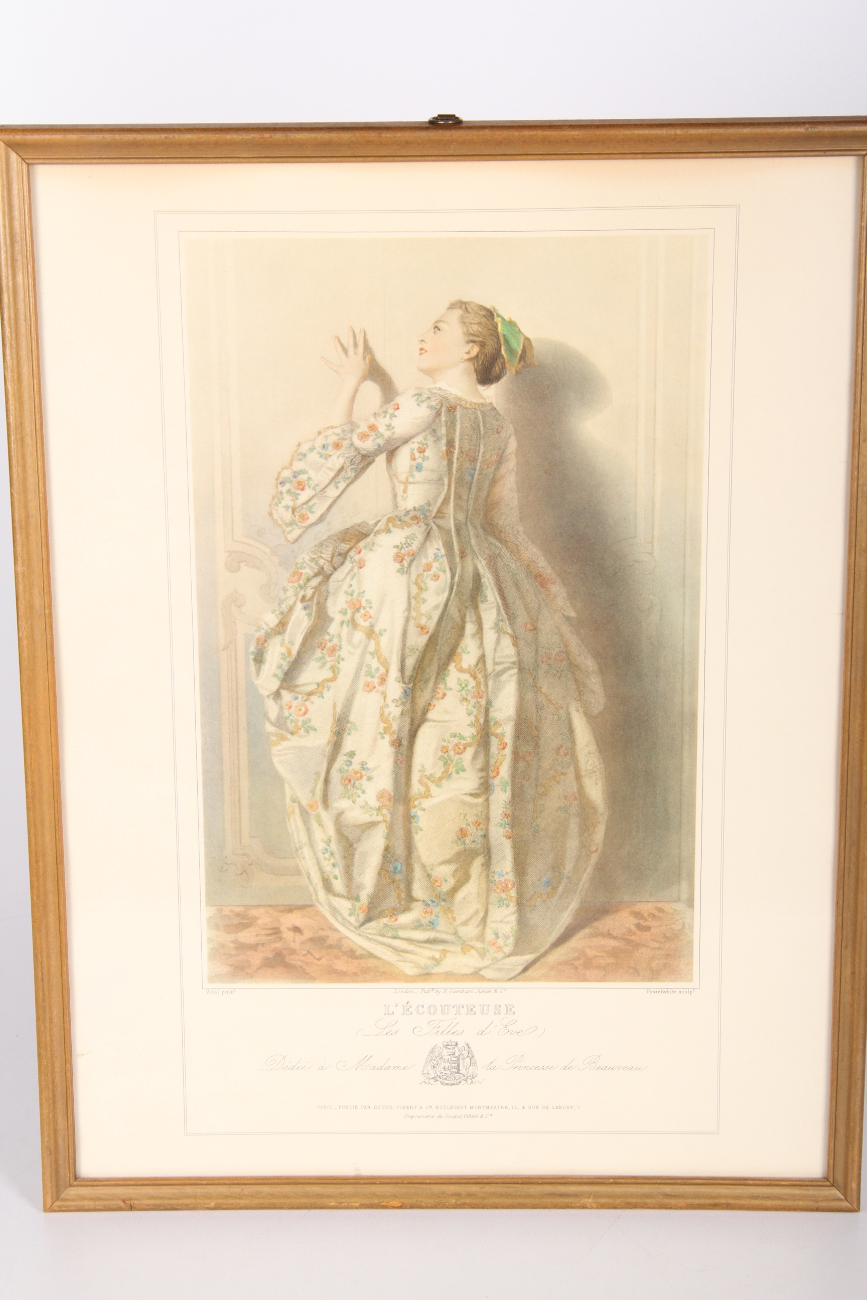 Quartet of Vintage "Le Monde Illustré" Victorian Fashion Prints