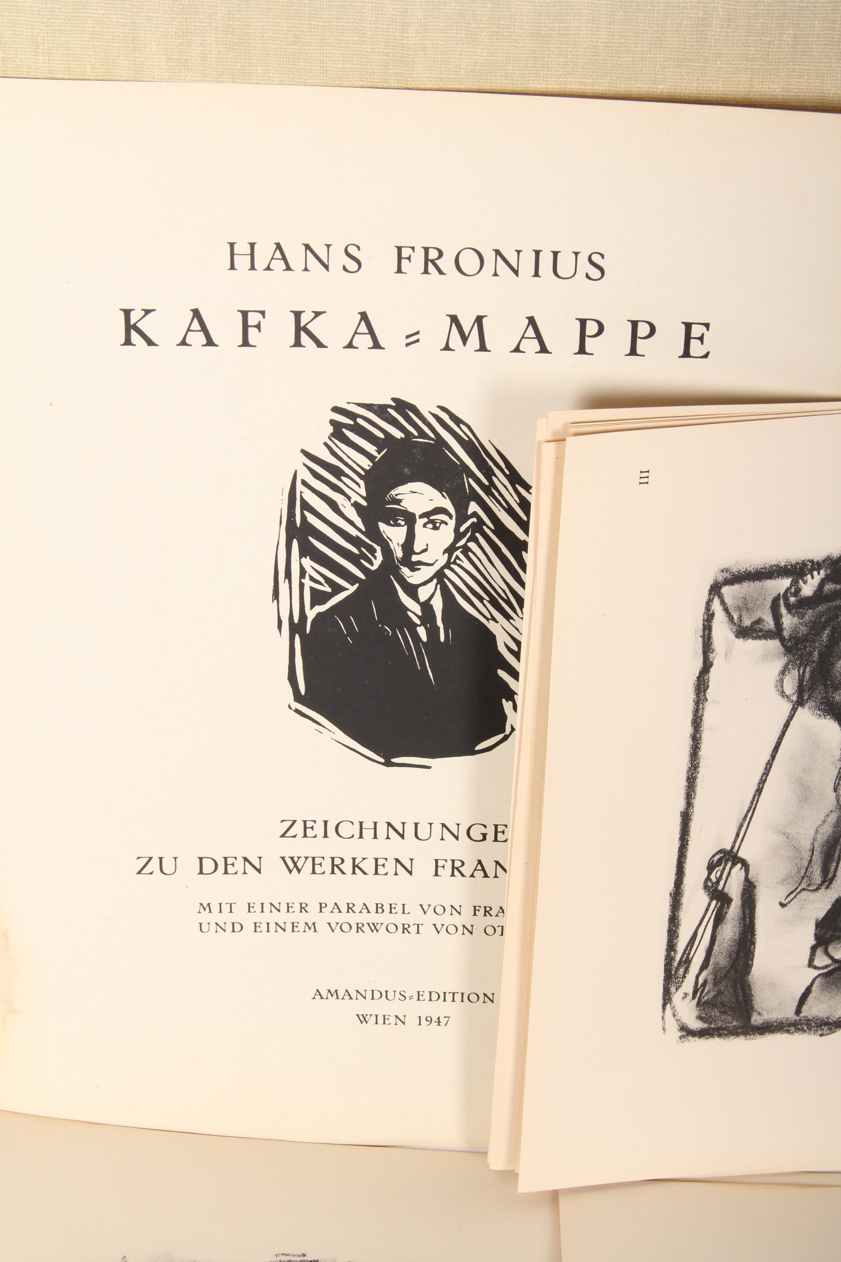 Hans Fronius Kafka=Mappe Collection of Lithographic Prints