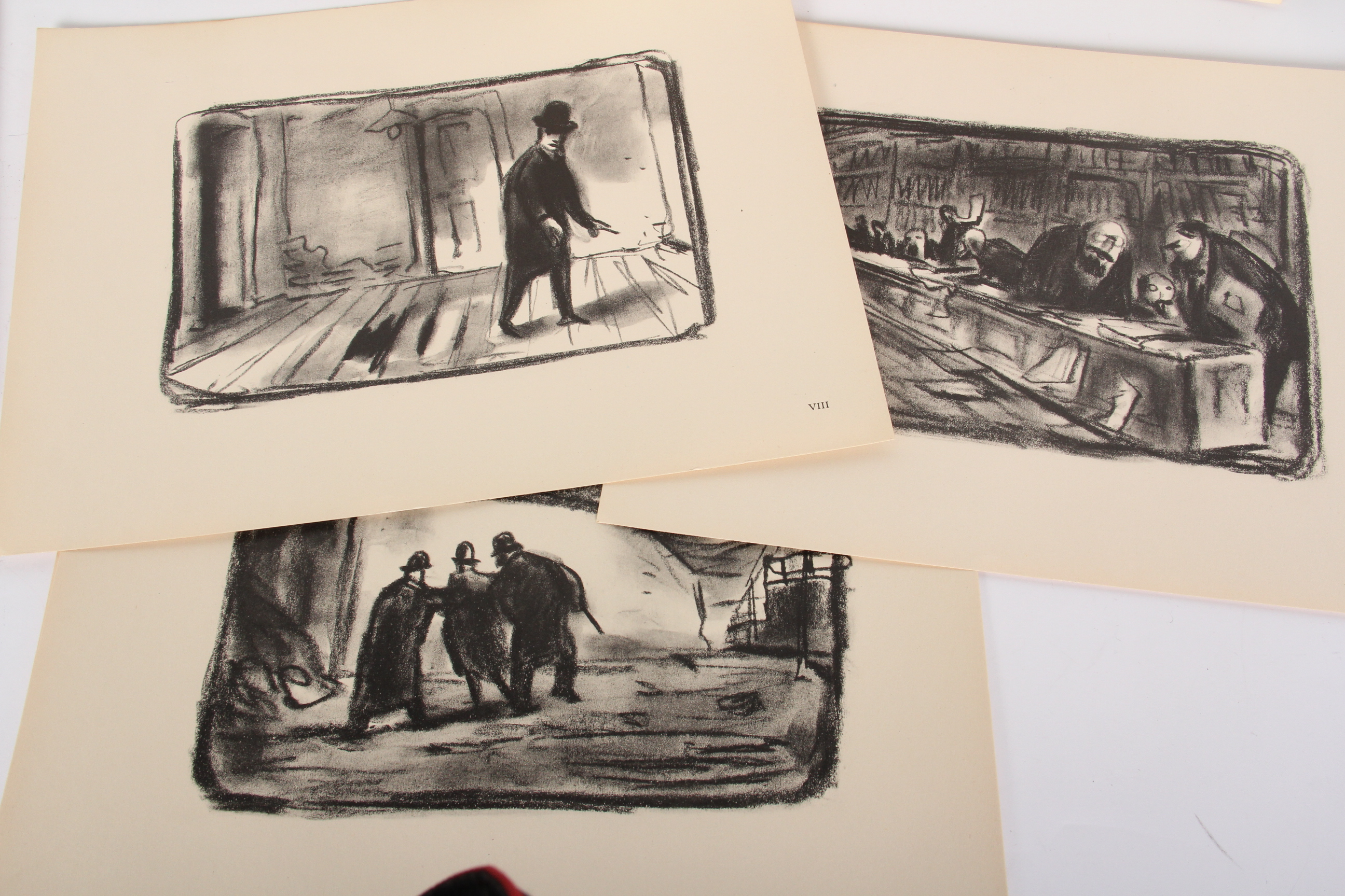 Hans Fronius Kafka=Mappe Collection of Lithographic Prints