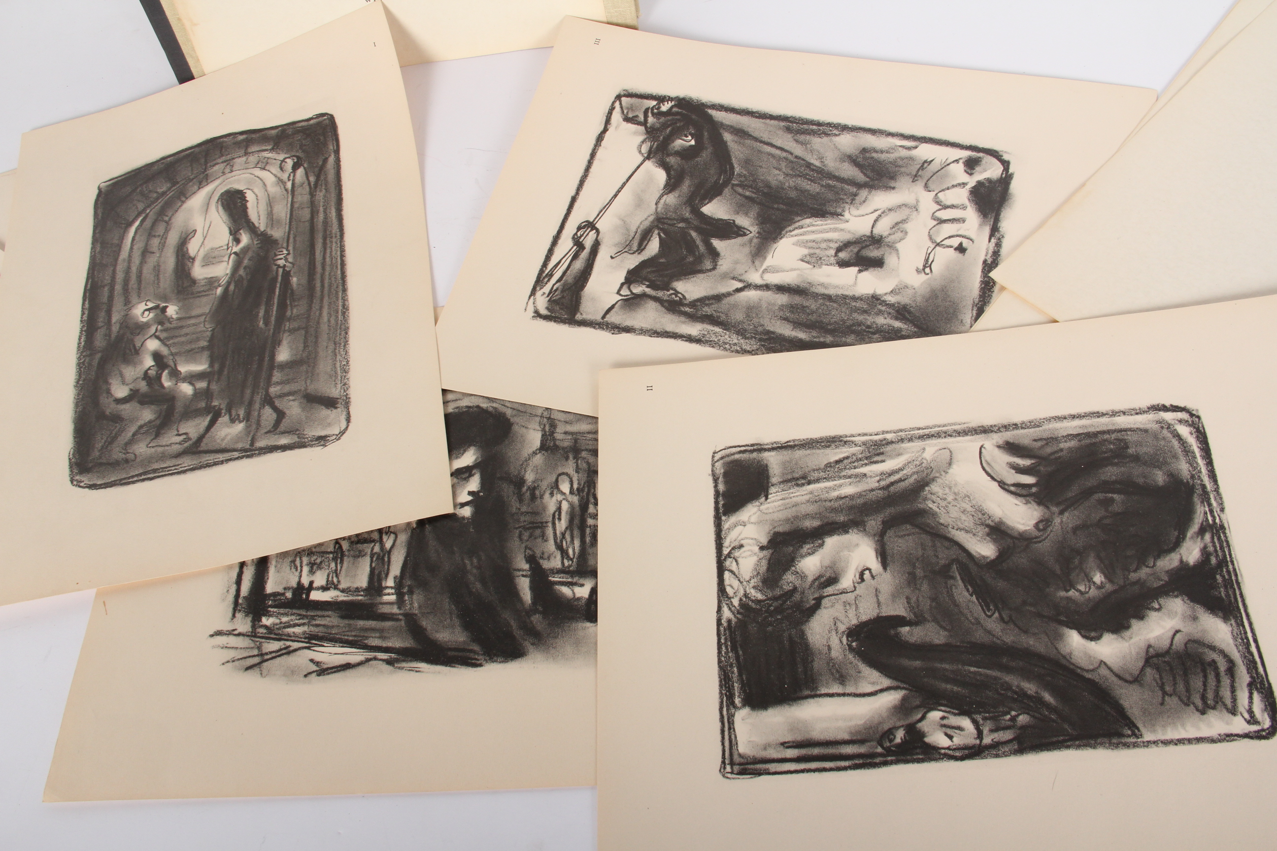 Hans Fronius Kafka=Mappe Collection of Lithographic Prints