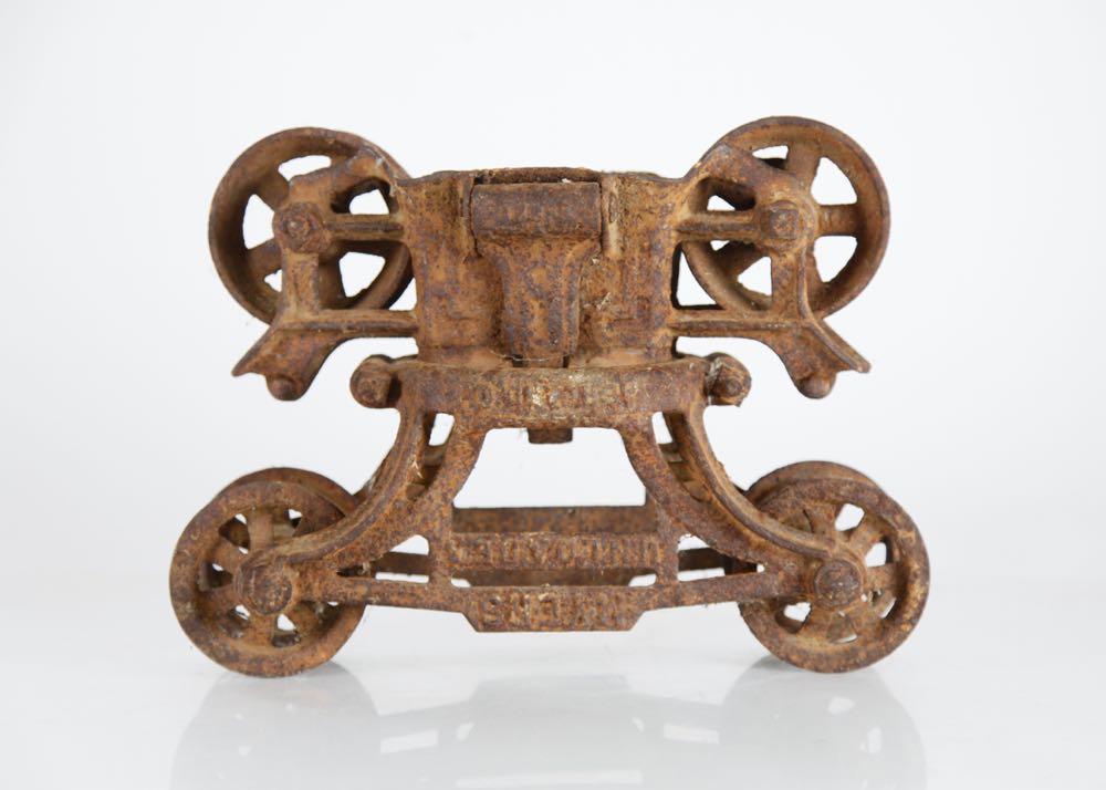 Antique Myers Unloaded Cast Iron Hay Trolley