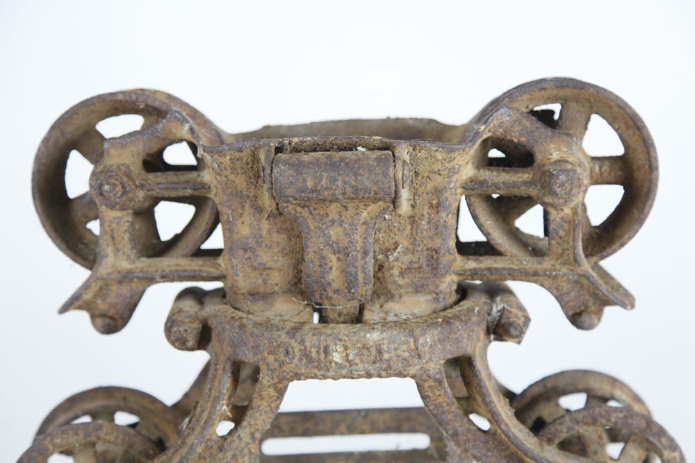 Antique Myers Unloaded Cast Iron Hay Trolley