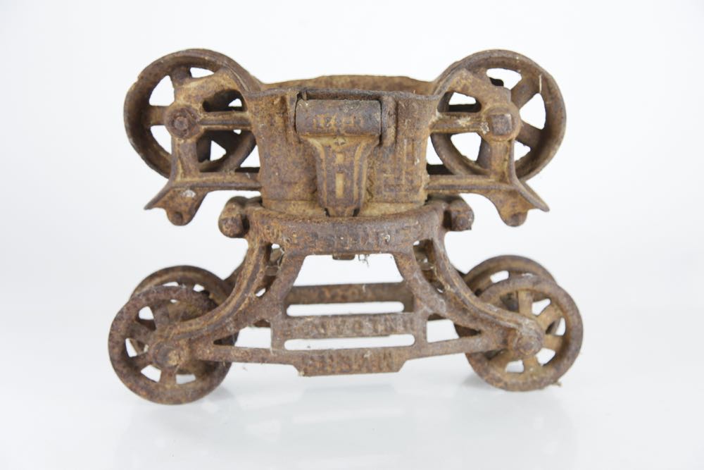 Antique Myers Unloaded Cast Iron Hay Trolley