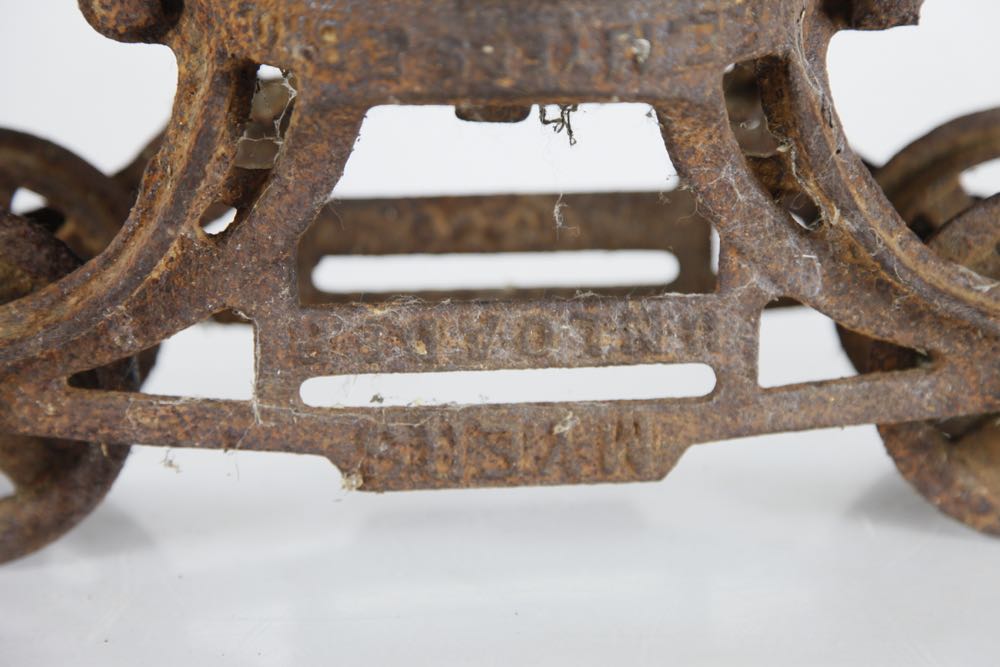 Antique Myers Unloaded Cast Iron Hay Trolley