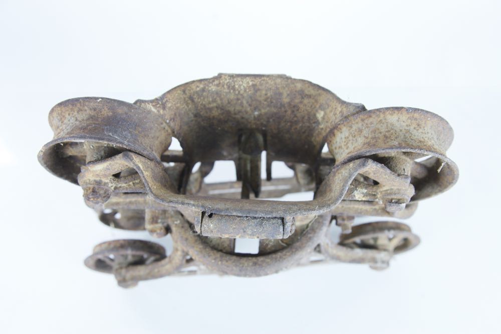 Antique Myers Unloaded Cast Iron Hay Trolley