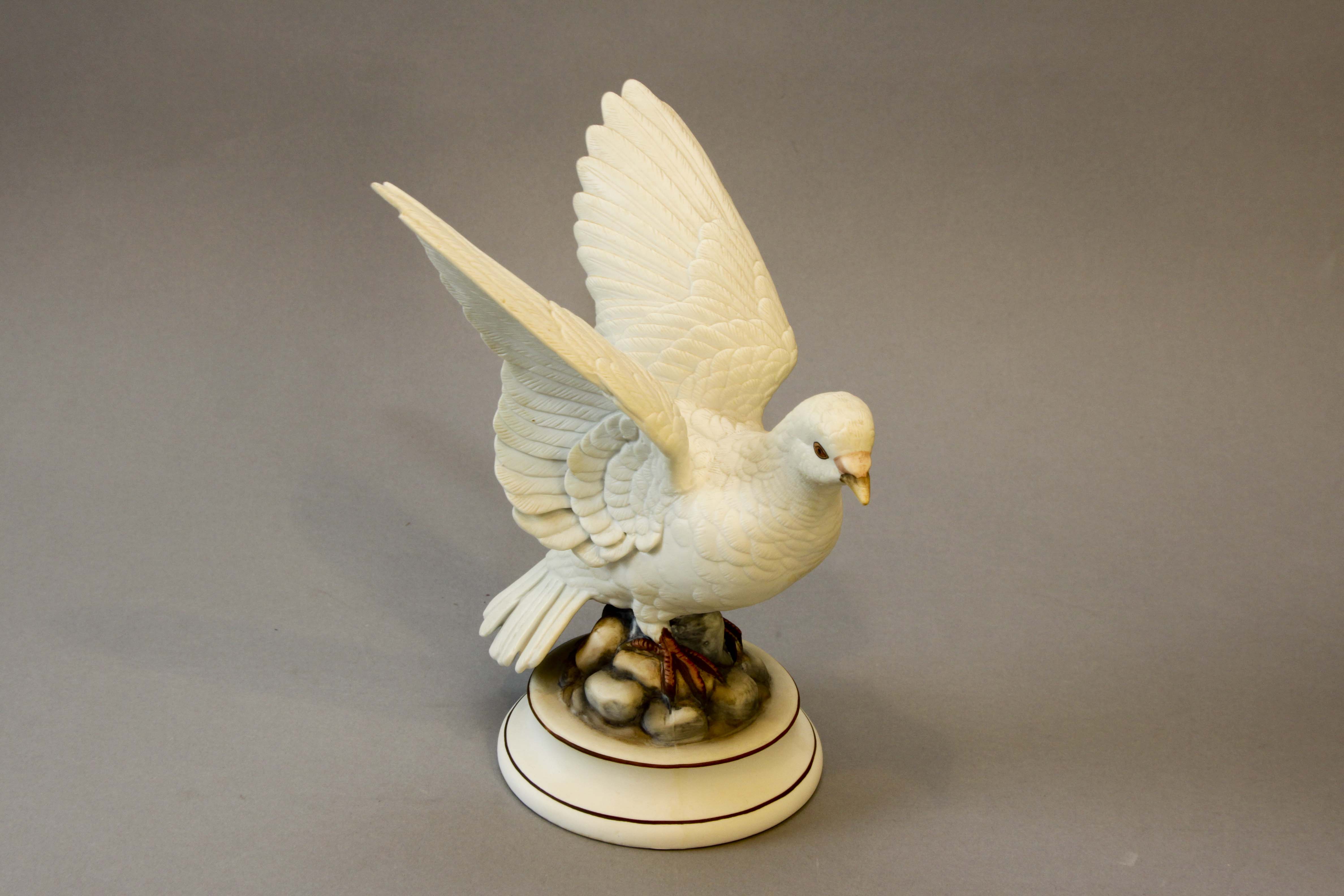 Pair of White Dove by Andrea Porcelain Figurines