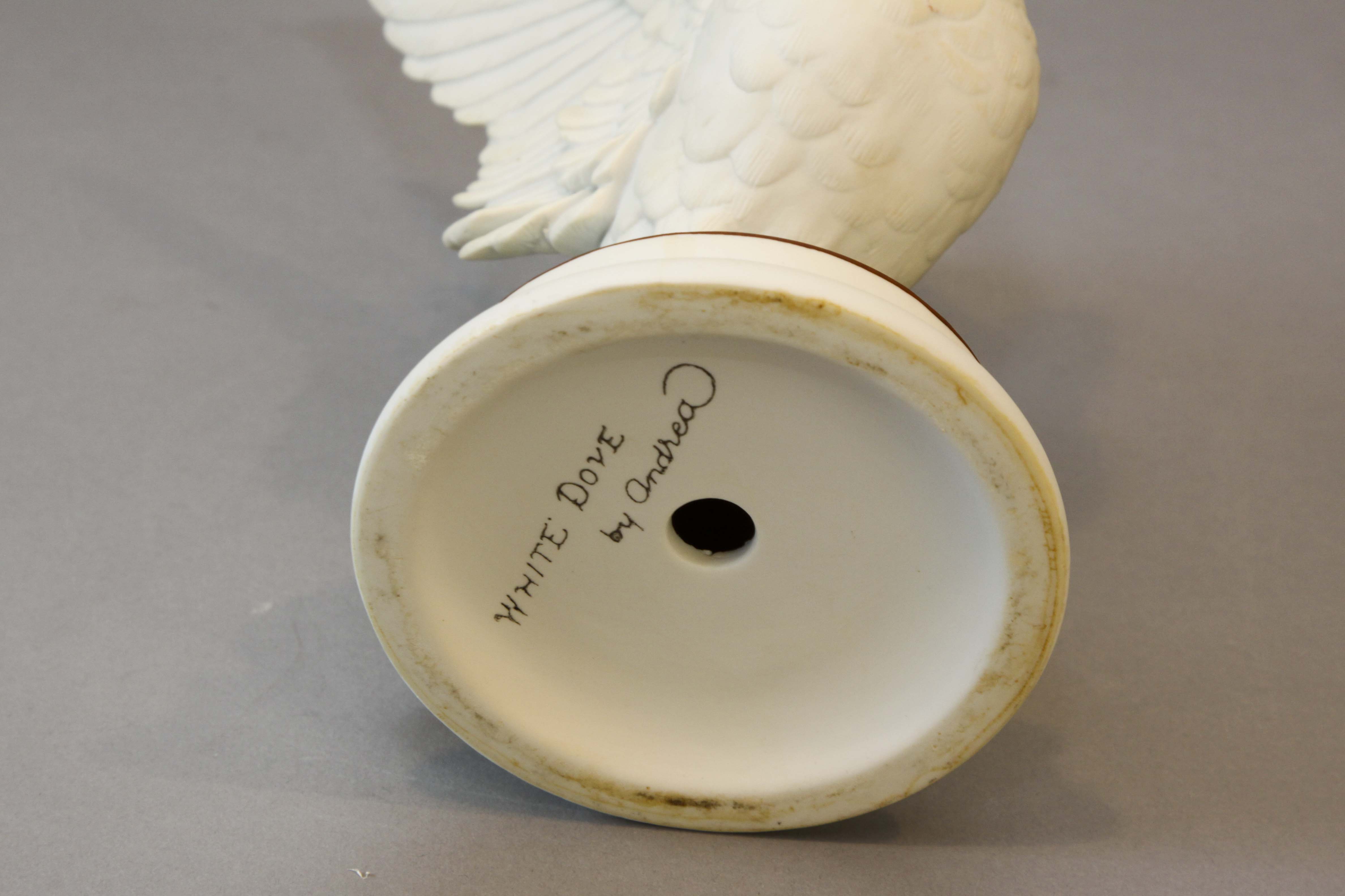 Pair of White Dove by Andrea Porcelain Figurines