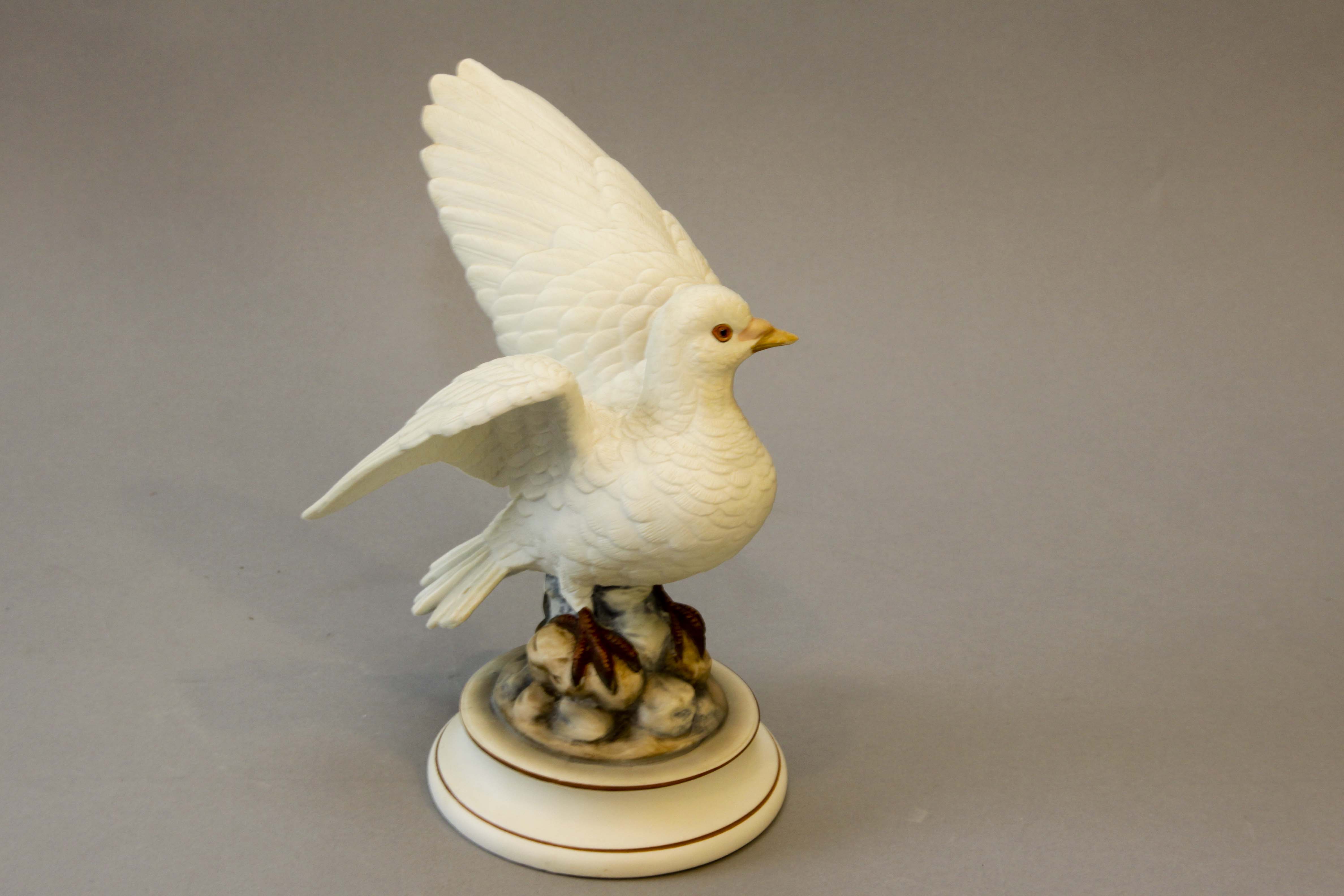Pair of White Dove by Andrea Porcelain Figurines