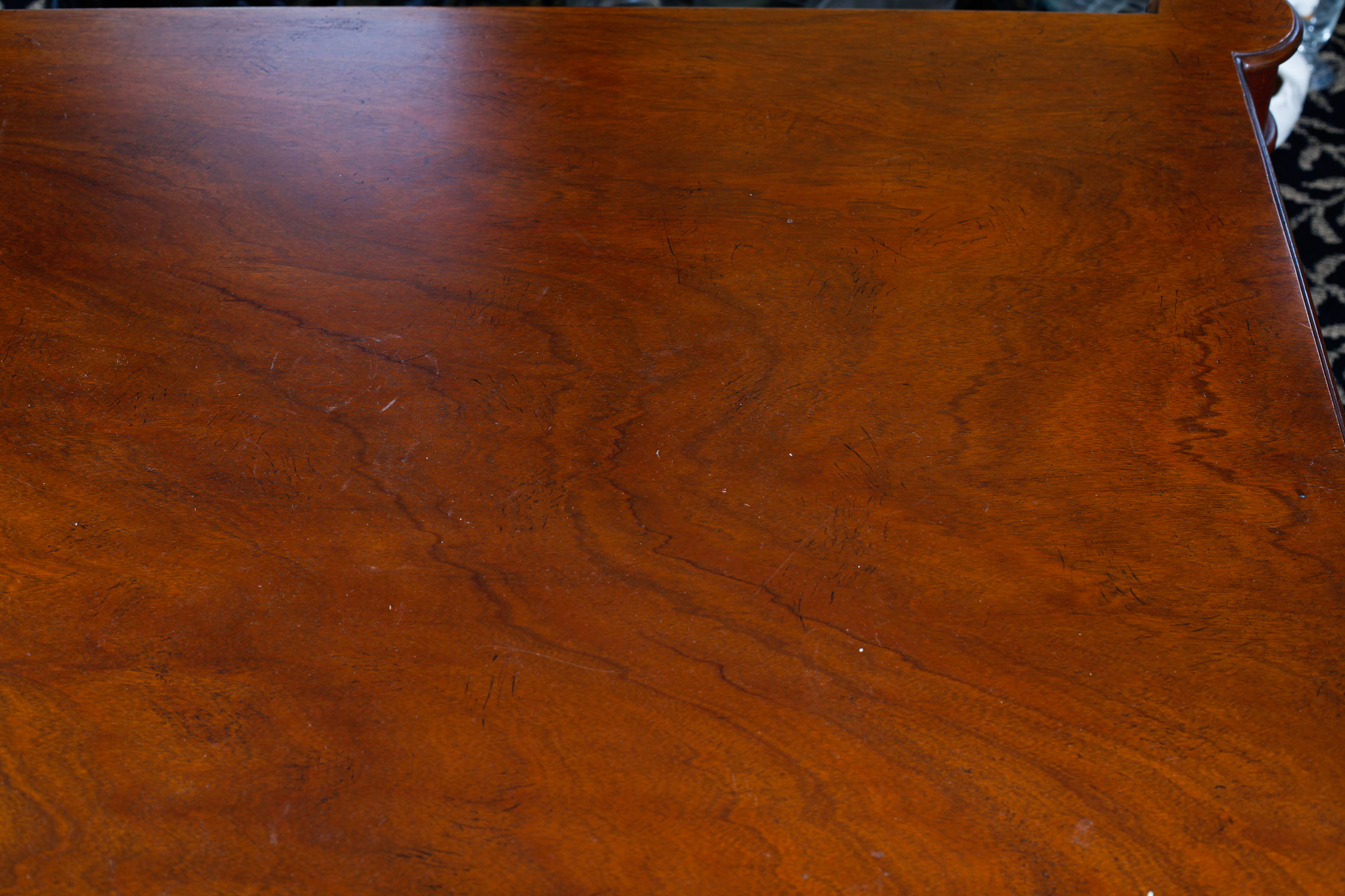 Baker Furniture Milling Road West Indies Flame Walnut Coffee Table